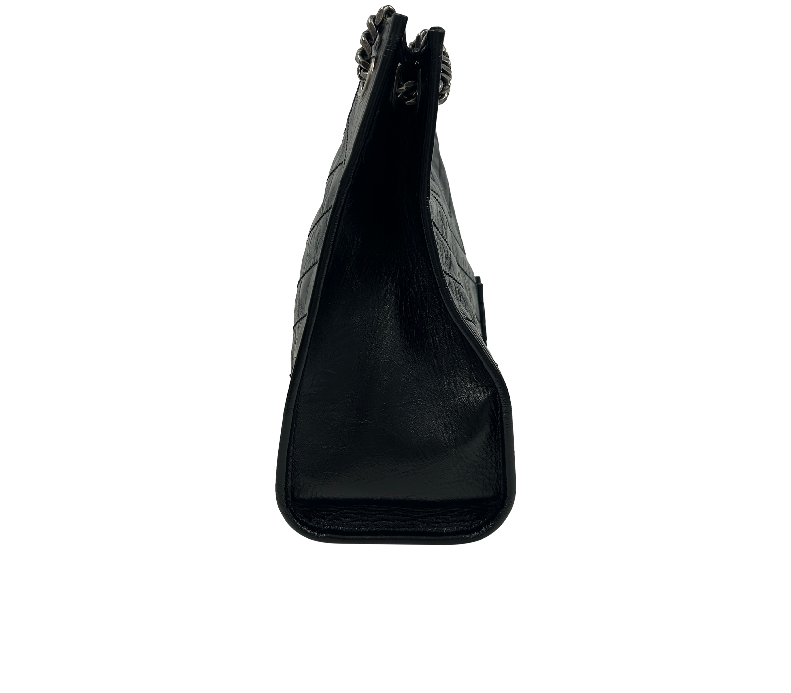 Shopper Niki, 1.200&euro;, Bolso, Negro, Animal - Piel, Vista lateral